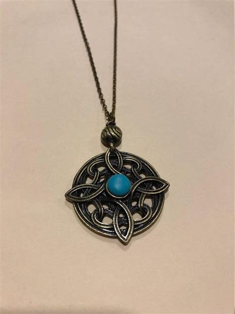 Amulet of Mara (semi) replica $19.00— Skyrim | Bronze chain necklace, Solitaire pendant necklace ...