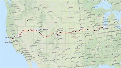 Amtrak California Zephyr Route Map | Printable Maps