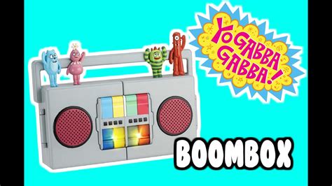 YO GABBA GABBA "Boom Box" Playset with Yo Gabba Gabba Toys Brobee, Foofa, Plex and Muno - YouTube