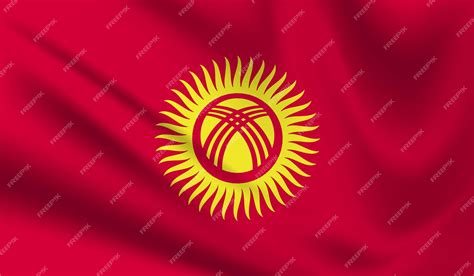 Premium Vector | Kyrgyzstan Flag Design EPS Vector