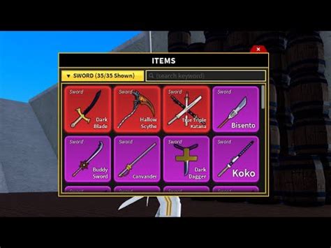 I Spent 50 Hours Getting All Legendary Blox Fruit Swords - YouTube