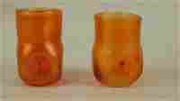 Tiffany gold iridescent art glass lot of 2 toothpick - May 22, 2015 | Strawser Auction Group in IN