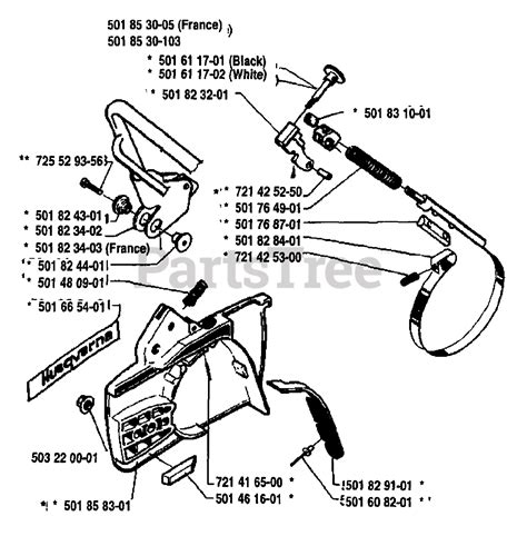 Husqvarna 44 - Husqvarna Chainsaw (1983-03) Chain Brake Assembly Parts Lookup with Diagrams ...