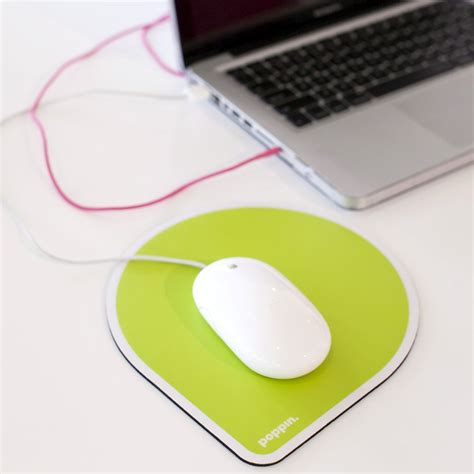 Lime Green Mouse Pad - Cool Office Supplies | Poppin | Diy mouse pad, Cool office supplies, Pad