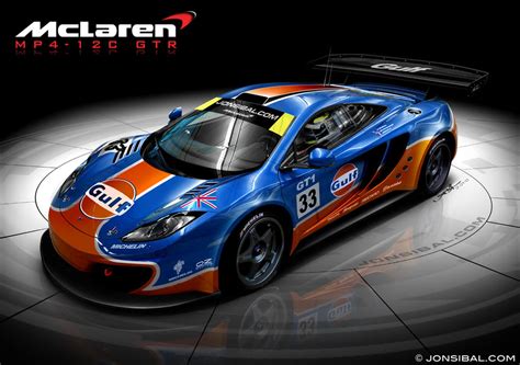 McLaren MP4-12C GTR - GULF by jonsibal on DeviantArt