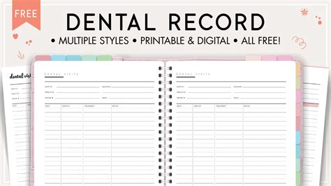 Download Dental Record Template PDF - World of Printables