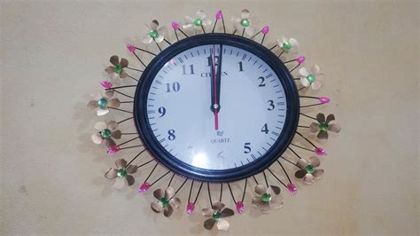 Creative DIY Wall Clock Ideas Waste material craft idea Watch decoration... | Diy wall clock ...