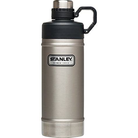 Stanley Classic Vacuum Water Bottle Stainless Steel 18 oz * More info could be found at the ...