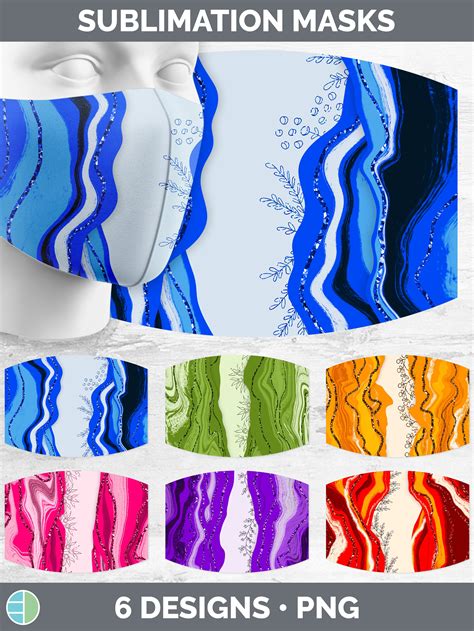 Agate Mask | Sublimation Bundle Face Mask Designs