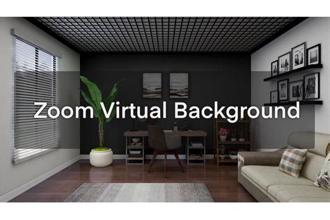 Home Office Zoom Virtual Background Grafica di LeBlancStudio · Creative Fabrica
