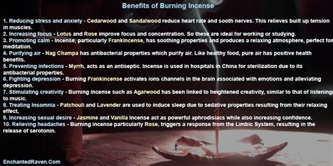 The benefits of burning Incense Essential Oil Recipes, Essential Oils ...