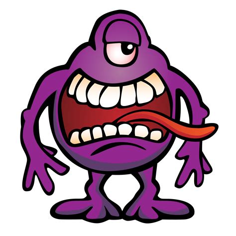 Silly Monster Creature Cartoon Vector Illustration 373185 Vector Art at ...