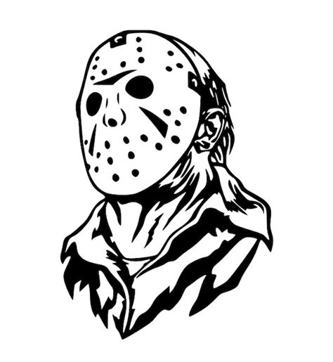 Jason Voorhees Halloween SVG for Craft Machines Cricut Cameo - Etsy