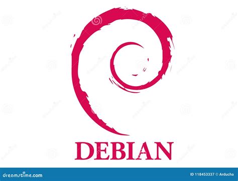 Sistema operacional debian fotografia editorial. Ilustração de ...