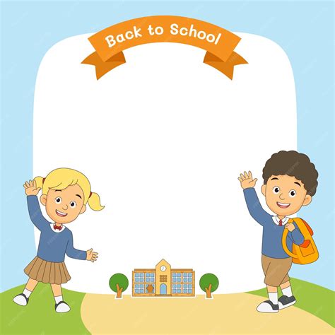 Premium Vector | Cartoon children back to school background