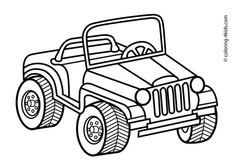 Jeep clipart black and white, Jeep black and white Transparent FREE for ...