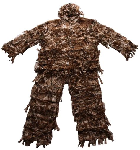 Size M/L 3 D Premium Hunting Net Camo Suit Double The Leaf Ghillie Suit Camouflage clothing-in ...