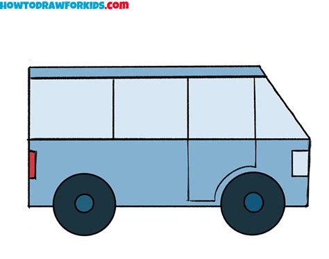 How to Draw a Van for Kindergarten - Easy Drawing Tutorial For Kids