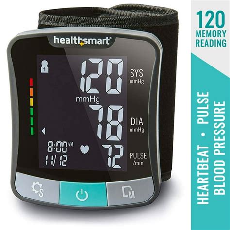 HealthSmart Premium Digital Talking Wrist Heart Rate/Blood Pressure ...