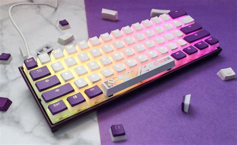 Ducky x MK Creator Mecha Mini RGB 60% Double Shot Pudding PBT Mechanical Keyboard - Cute Gaming ...