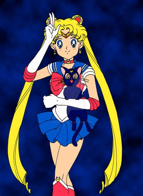 Sailor Moon and Luna by Totalheartsboy on DeviantArt