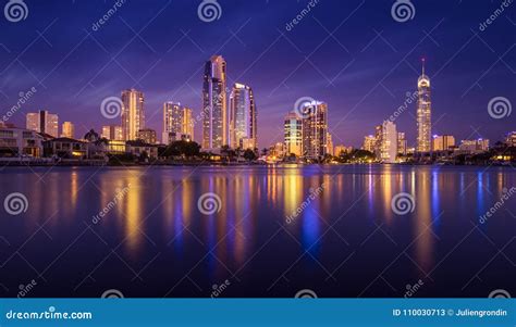 Surfers Paradise Skyline, Australia Stock Image - Image of view, gold: 110030713