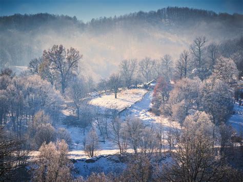 Rural Winter Landscape from Vrancea, Moldova, Romania Stock Image ...