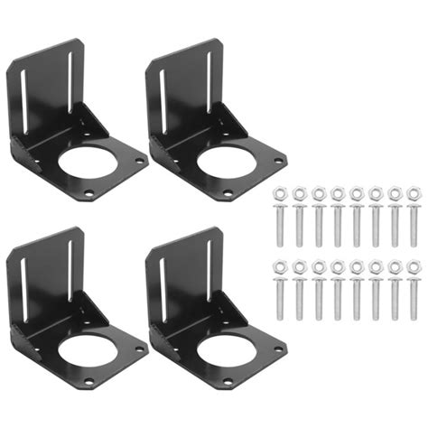 4Pcs 57 Stepper Motor Nema 23 Fixed Seat, Nema 23 Stepper Motor Steel ...