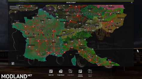 HoI 4 Map Colored for ETS2 mod for ETS 2