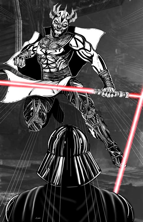 darth Maul vs darth Vader by HP863 on DeviantArt