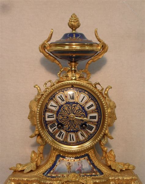 Antiques Atlas - French Bronze Gilt Mantel Clock