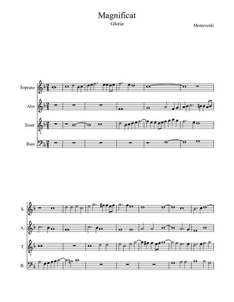 Magnificat Sheet music for Bass guitar (Solo) | Download and print in PDF or MIDI free sheet ...