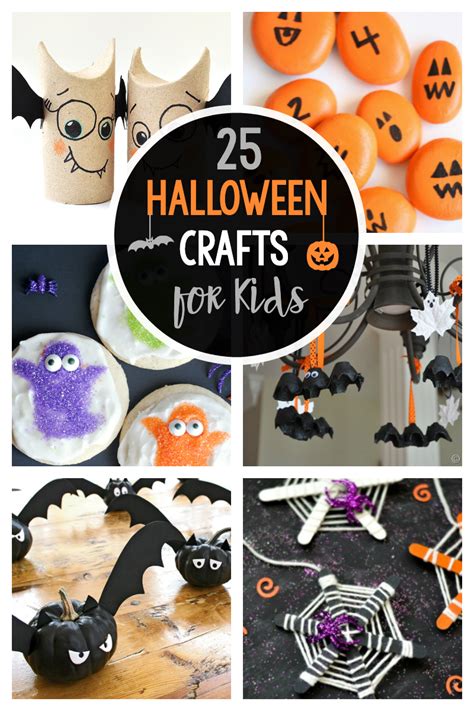 25 Cute & Easy Halloween Crafts for Kids - Crazy Little Projects