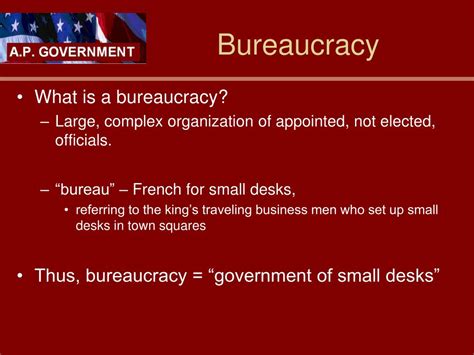 PPT - Bureaucracy PowerPoint Presentation, free download - ID:3267469