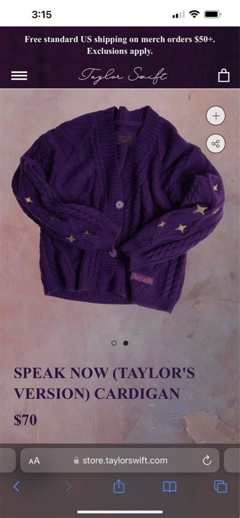 Taylor Swift Speak Now [Taylor's Version] Cardigan MERCH, 50% OFF