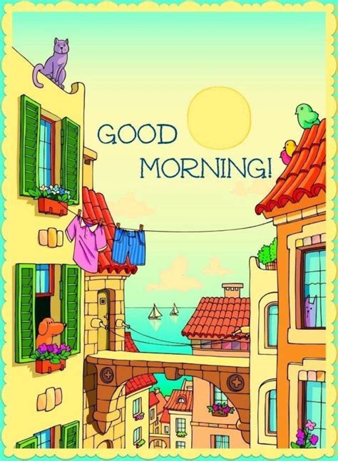 Cat Cartoon – Good Morning