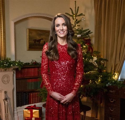 Kate Middleton Wows in Red Dress for Royal Carols: Together at ...