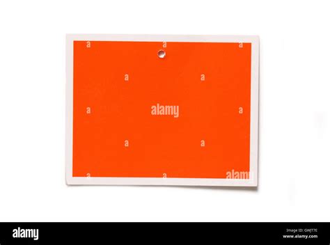 Blank red card on the white background Stock Photo - Alamy