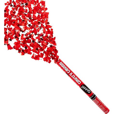 Giant Red Graduation Confetti Cannon 2in x 24in | Party City