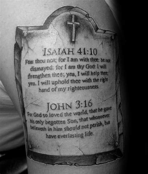 30 John 3:16 Tattoo Designs for Men [2023 Inspiration Guide]