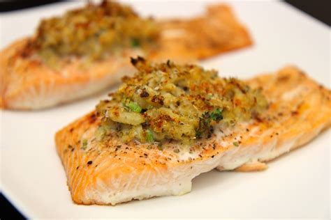 Crab Stuffed Salmon Recipe ( + Video) - Cooked by Julie | Recipe | Crab ...