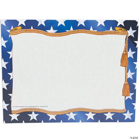 (6 Pk) Stars Certificate Border/ | Oriental Trading