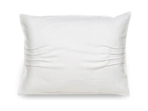 Pillowcase with pleats White linen pillowcase White