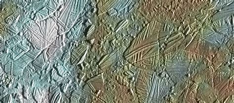 Europa Moon Surface Features