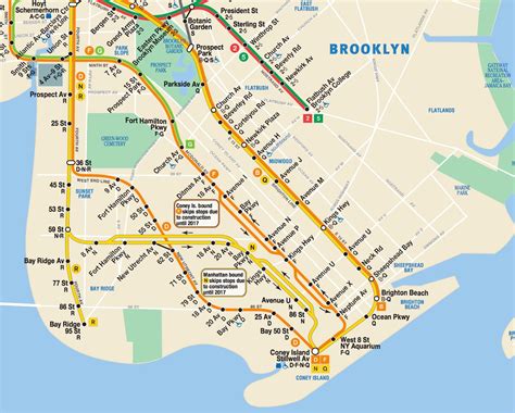 Nyc Subway Map B Train - Map of world