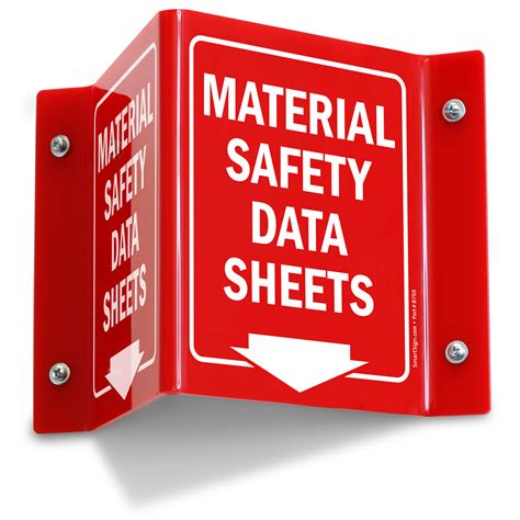 SDS Signs | MSDS Signs | Material Safety Data Sheet Signs