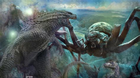 Godzilla VS Kumonga by darkriddle1 on DeviantArt