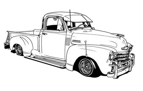Free Coloring Pages Antique Trucks