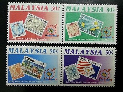 *FREE SHIP 125th Anniv Of First Malaysia Stamp 1992 Postal History ...