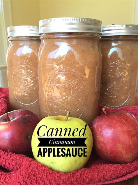 Canned Cinnamon Applesauce - A Chick And Her Garden